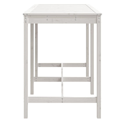 Tuintafel 59,5X82,5X0 Cm Massief Grenenhout Wit 159.5 x 82.5 x 110 cm Wit grenenhout