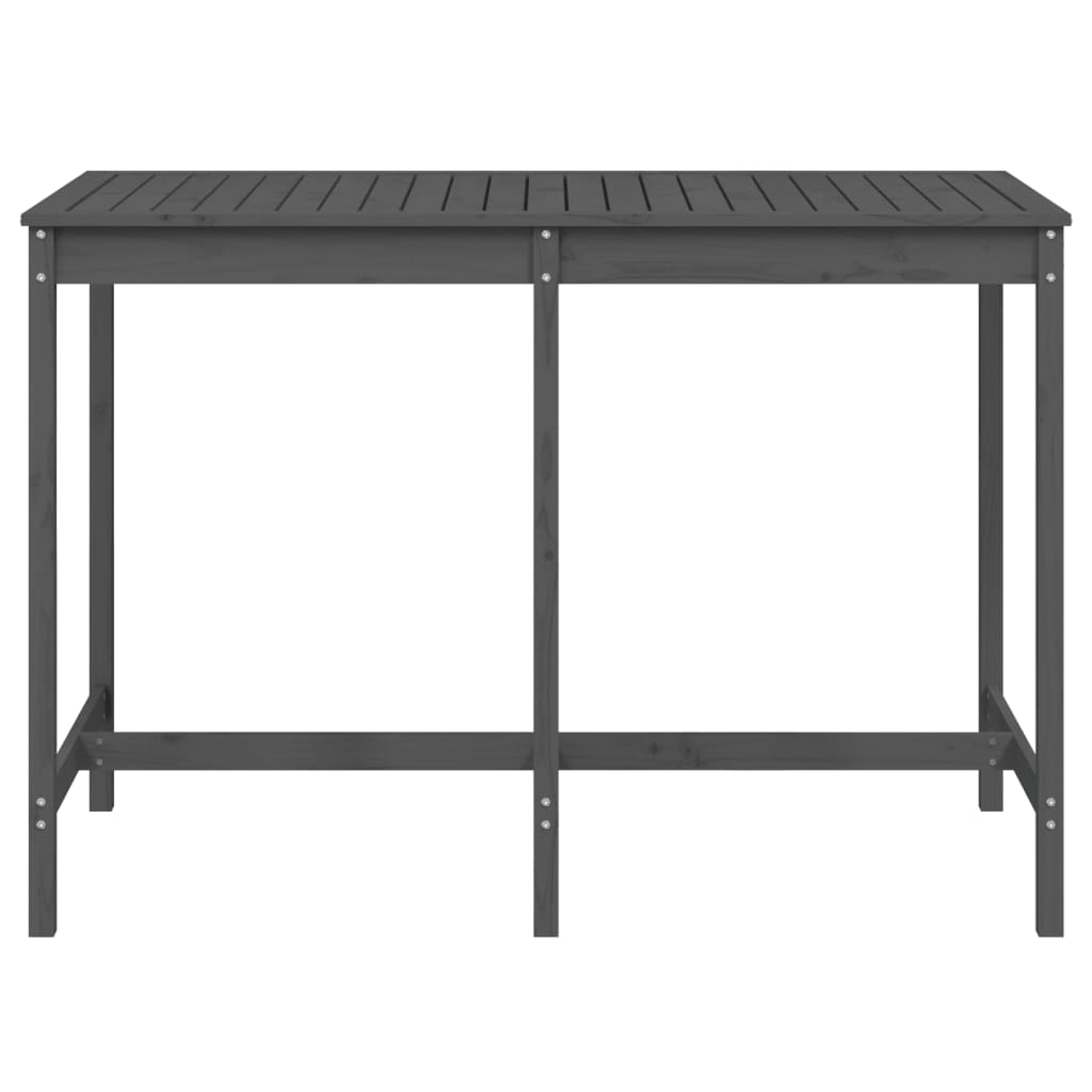 Tuintafel 59,5X82,5X0 Cm Massief Grenenhout Grijs 159.5 x 82.5 x 110 cm Grijs grenenhout