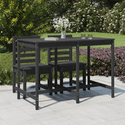 Garden table 159.5x82.5x110 cm solid pine wood grey