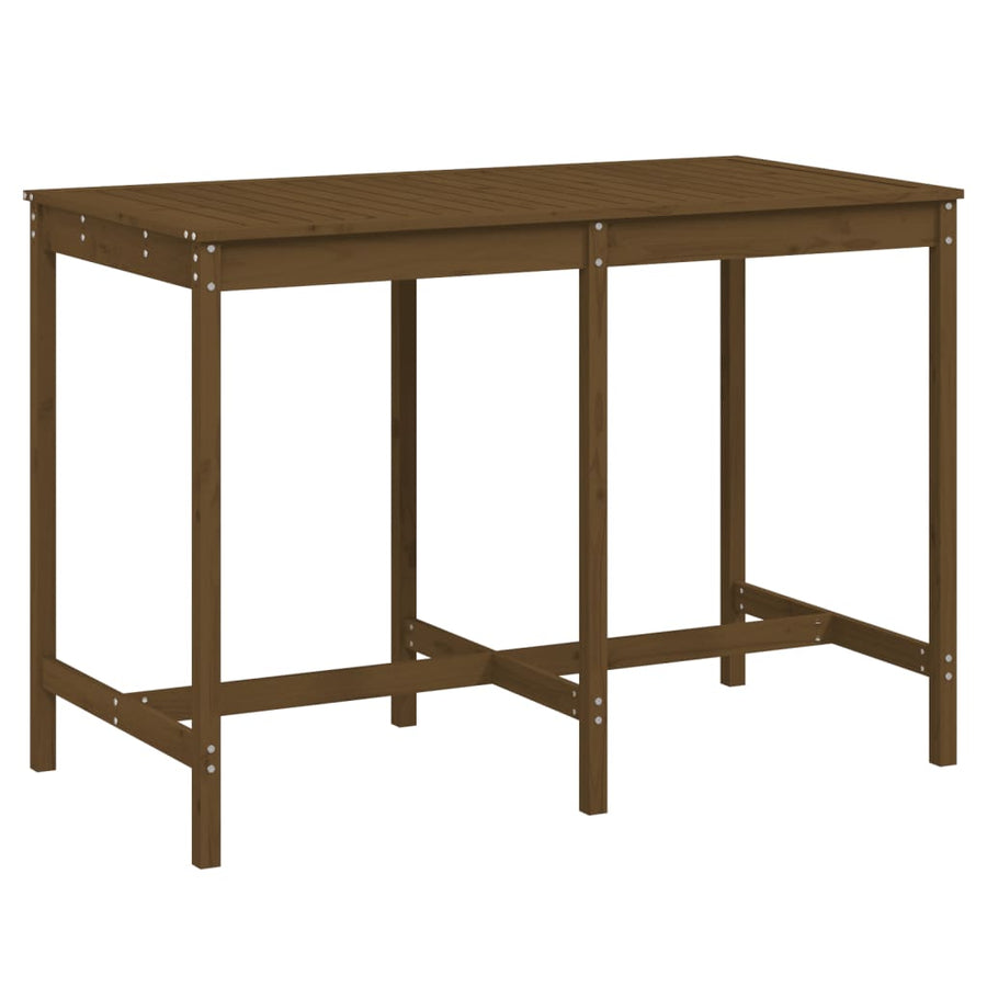 Tuintafel 159,5X82,5X110 Cm Massief Grenenhout Honingbruin