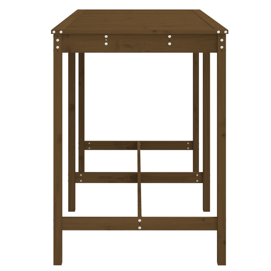 Tuintafel 159,5X82,5X110 Cm Massief Grenenhout Honingbruin