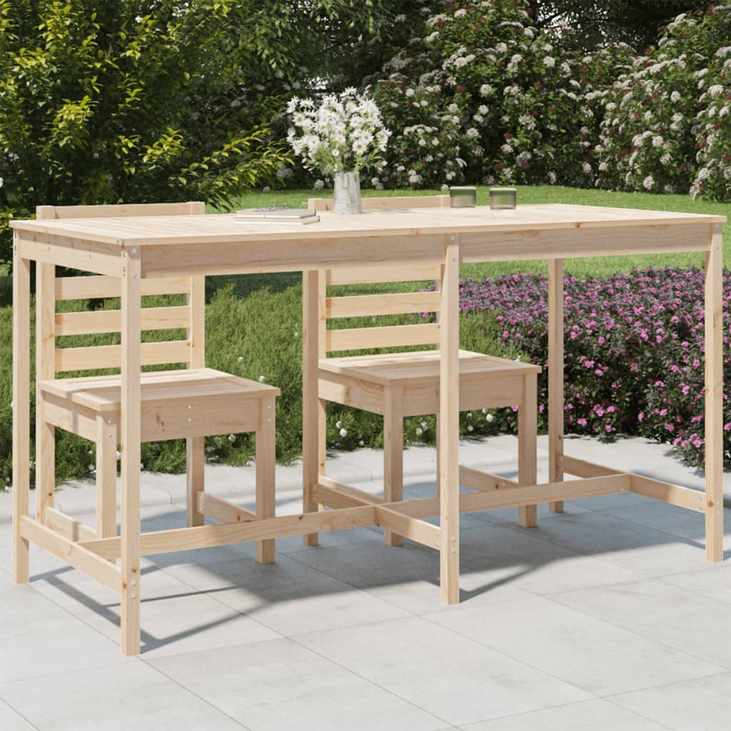 Tuintafel 203,5X90X110 Cm Massief Grenenhout