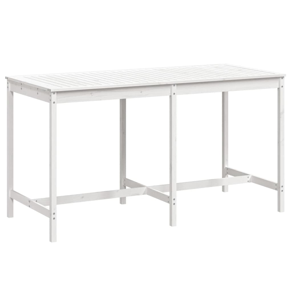 Tuintafel 203,5X90X110 Cm Massief Grenenhout Wit