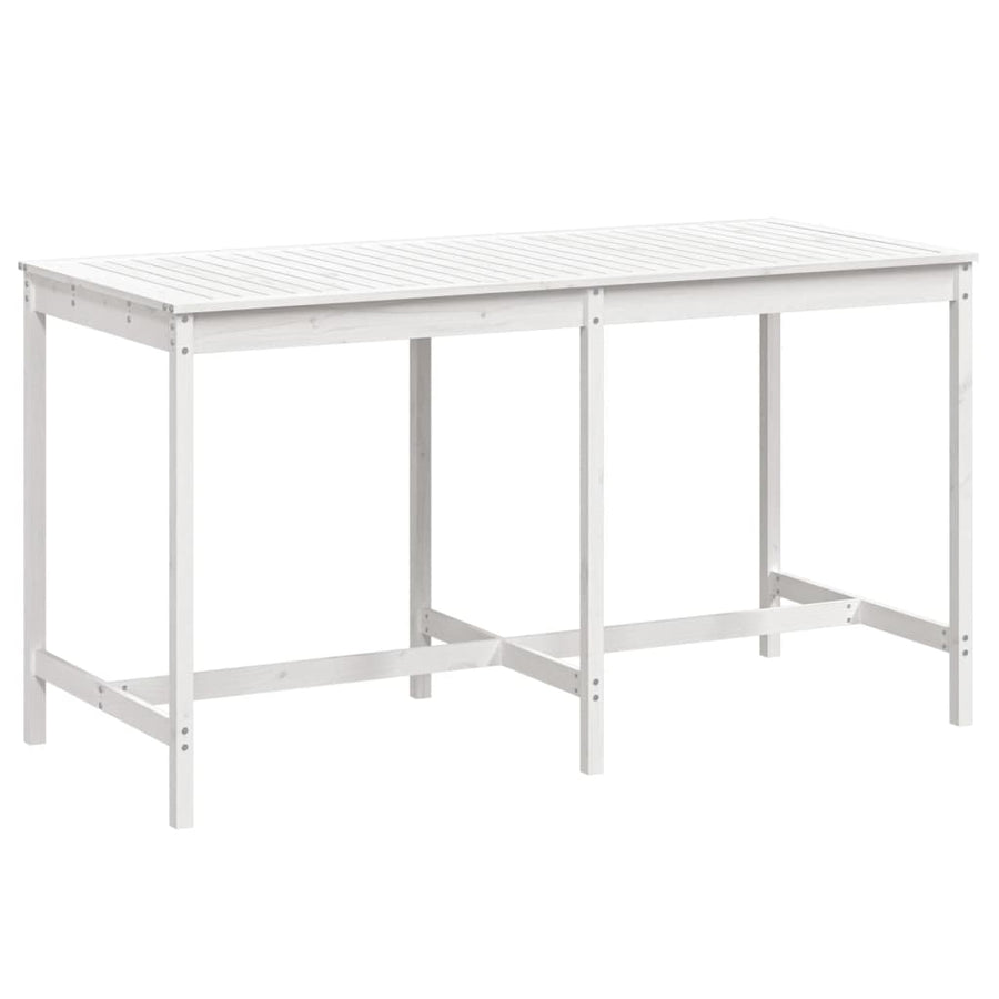 Tuintafel 203,5X90X110 Cm Massief Grenenhout Wit