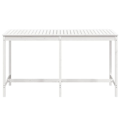 Tuintafel 203,5X90X110 Cm Massief Grenenhout Wit