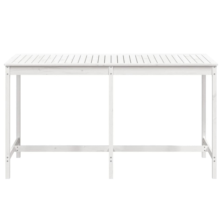 Tuintafel 203,5X90X110 Cm Massief Grenenhout Wit