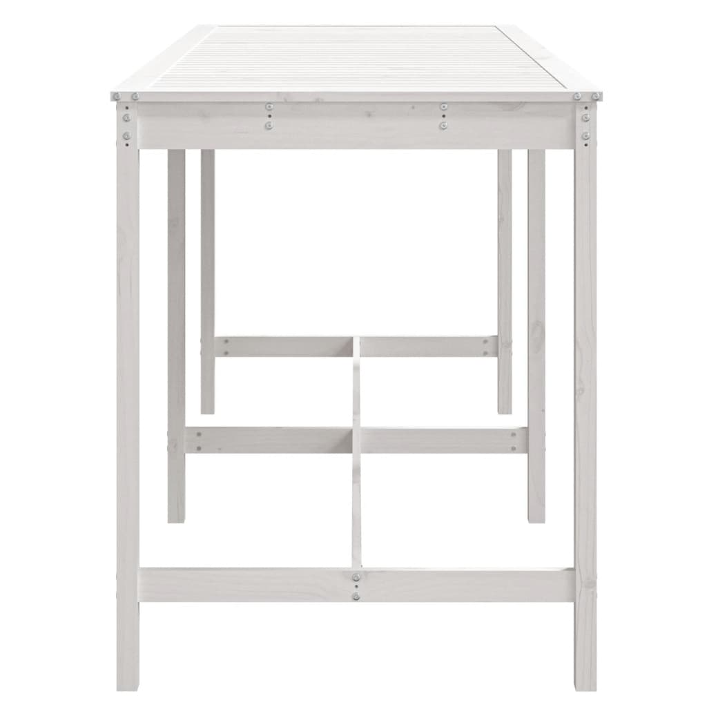 Tuintafel 203,5X90X110 Cm Massief Grenenhout Wit