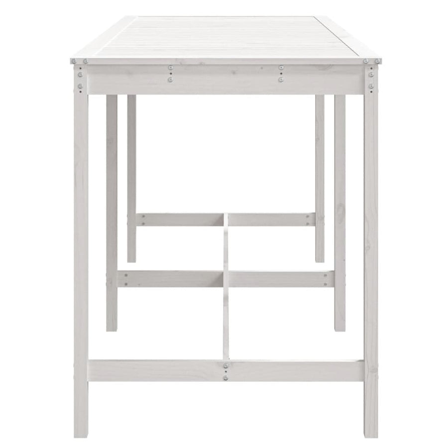 Tuintafel 203,5X90X110 Cm Massief Grenenhout Wit