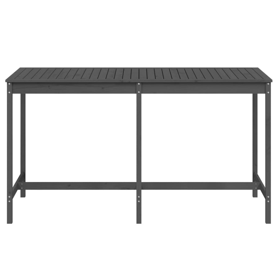 Tuintafel 203,5X90X0 Cm Massief Grenenhout Grijs 203.5 x 90 x 110 cm Grijs grenenhout