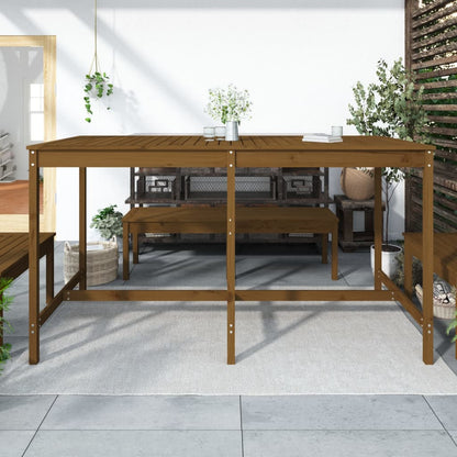 Tuintafel 203,5X90X0 Cm Massief Grenenhout Honingbruin 203.5 x 90 x 110 cm Honingbruin grenenhout