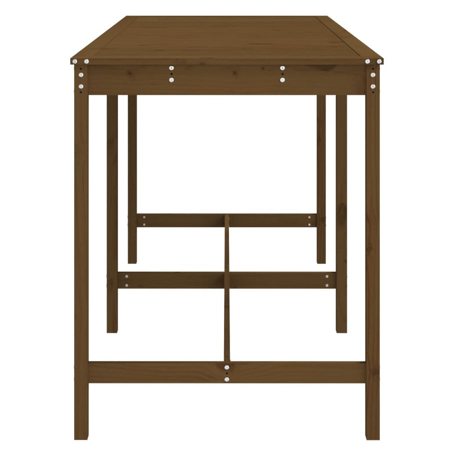 Tuintafel 203,5X90X0 Cm Massief Grenenhout Honingbruin 203.5 x 90 x 110 cm Honingbruin grenenhout
