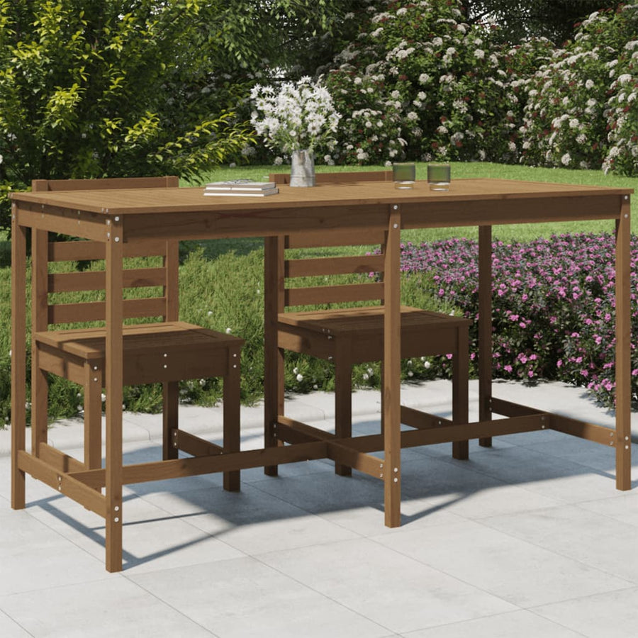 Tuintafel 203,5X90X0 Cm Massief Grenenhout Honingbruin 203.5 x 90 x 110 cm Honingbruin grenenhout