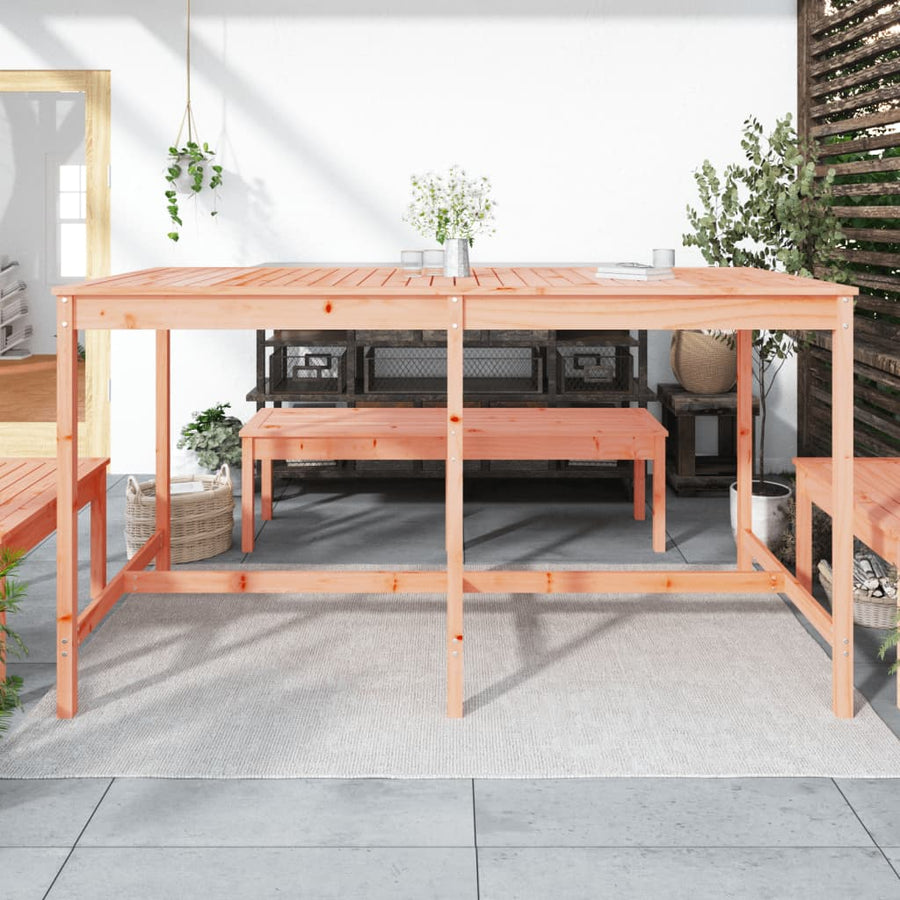 Tuintafel 203,5X90X0 Cm Massief Douglashout 203.5 x 90 x 110 cm Natuurlijk douglashout