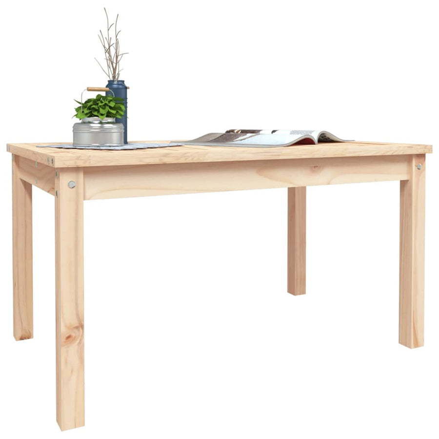 Tuintafel 82,5X50,5X45 Cm Massief Grenenhout 82.5 x 50.5 x 45 cm Natuurlijk grenenhout