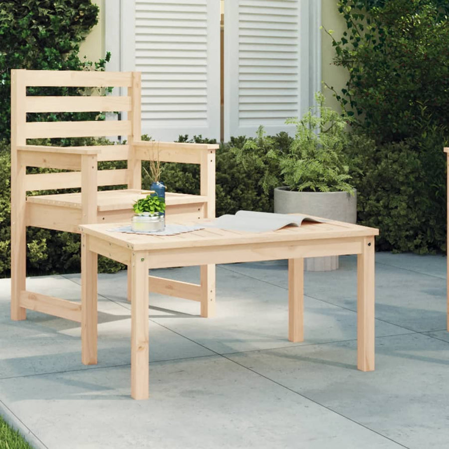 Tuintafel 82,5X50,5X45 Cm Massief Grenenhout 82.5 x 50.5 x 45 cm Natuurlijk grenenhout