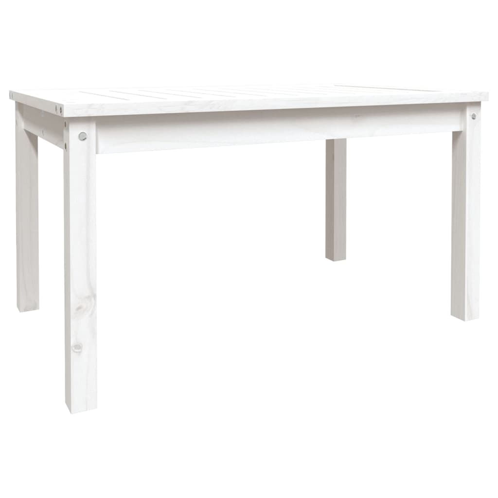 Tuintafel 82,5X50,5X45 Cm Massief Grenenhout Wit