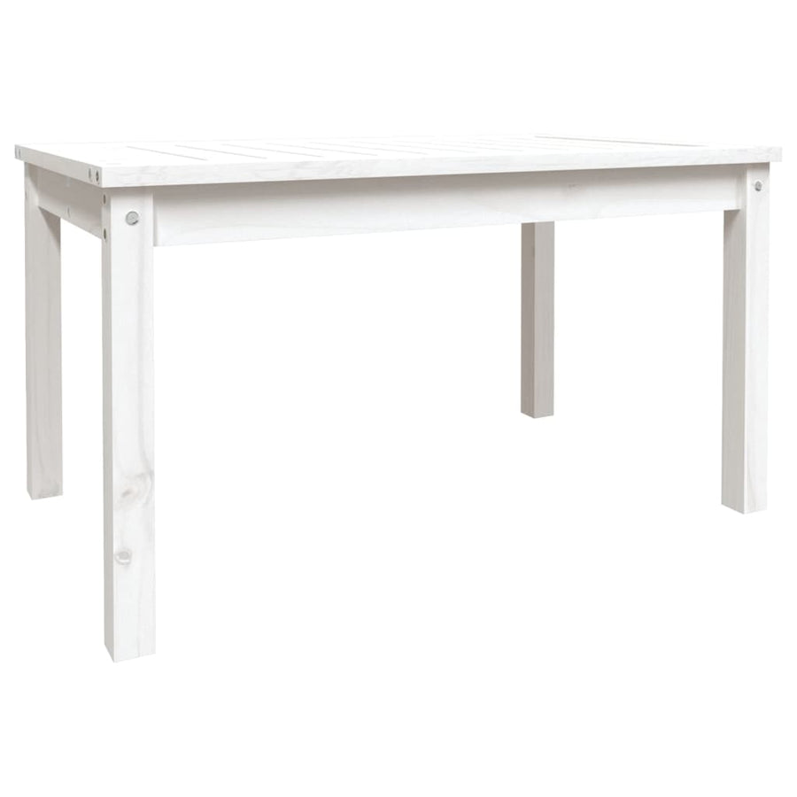 Tuintafel 82,5X50,5X45 Cm Massief Grenenhout Wit