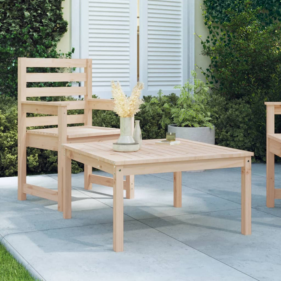 Tuintafel 82,5X82,5X45 Cm Massief Grenenhout