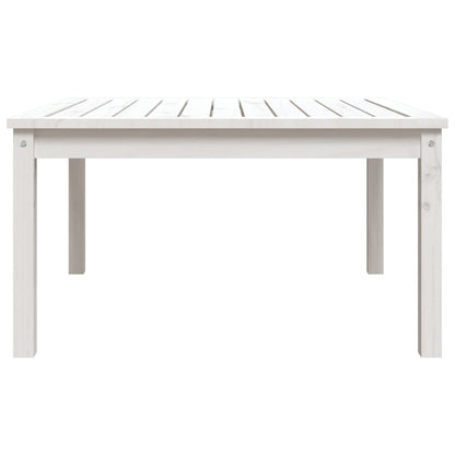 Tuintafel 82,5X82,5X45 Cm Massief Grenenhout Wit