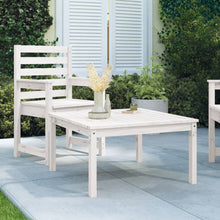 Tuintafel 82,5X82,5X45 Cm Massief Grenenhout Wit