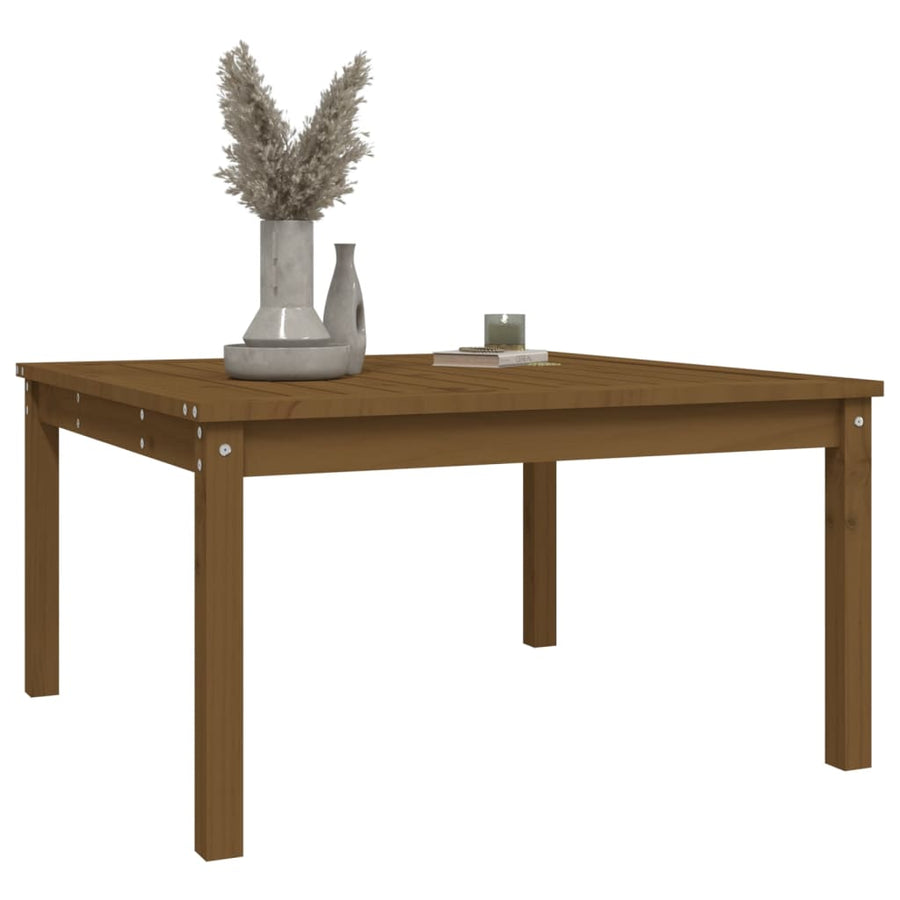 Tuintafel 82,5X82,5X45 Cm Massief Grenenhout Honingbruin