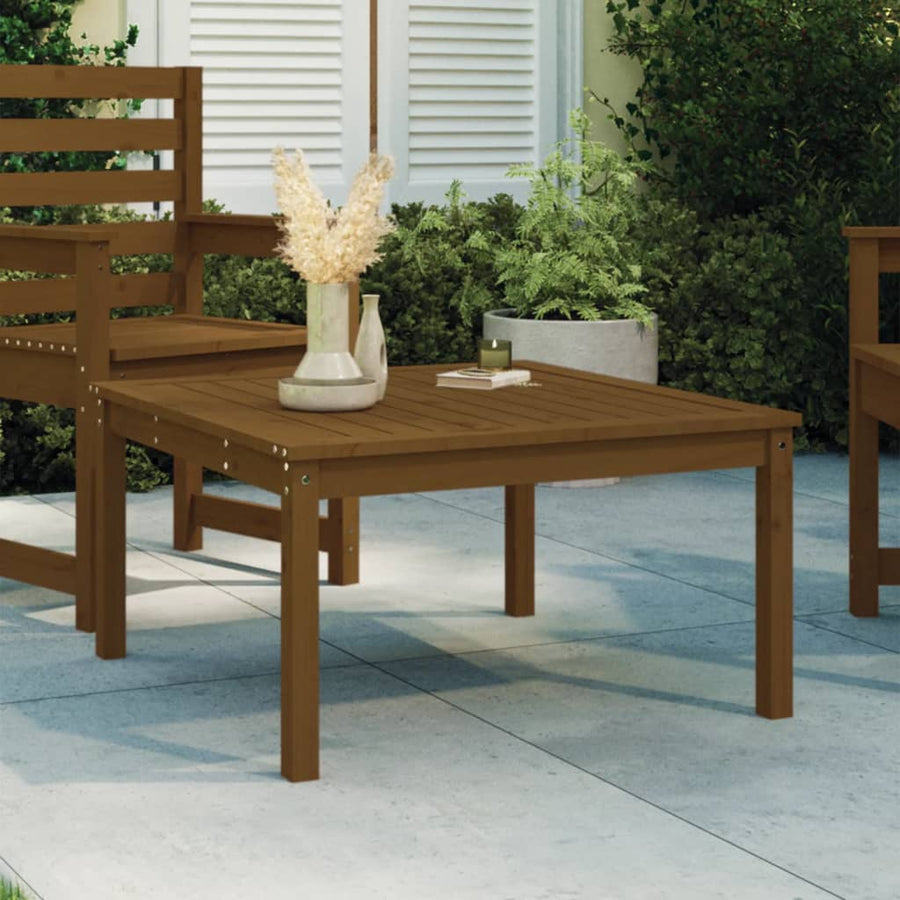 Tuintafel 82,5X82,5X45 Cm Massief Grenenhout Honingbruin