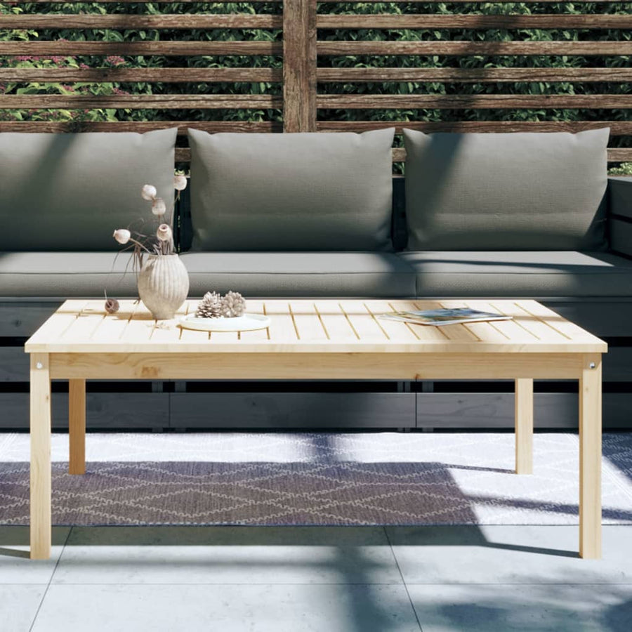 Tuintafel 2X82,5X45 Cm Massief Grenenhout 121 x 82.5 x 45 cm Natuurlijk grenenhout