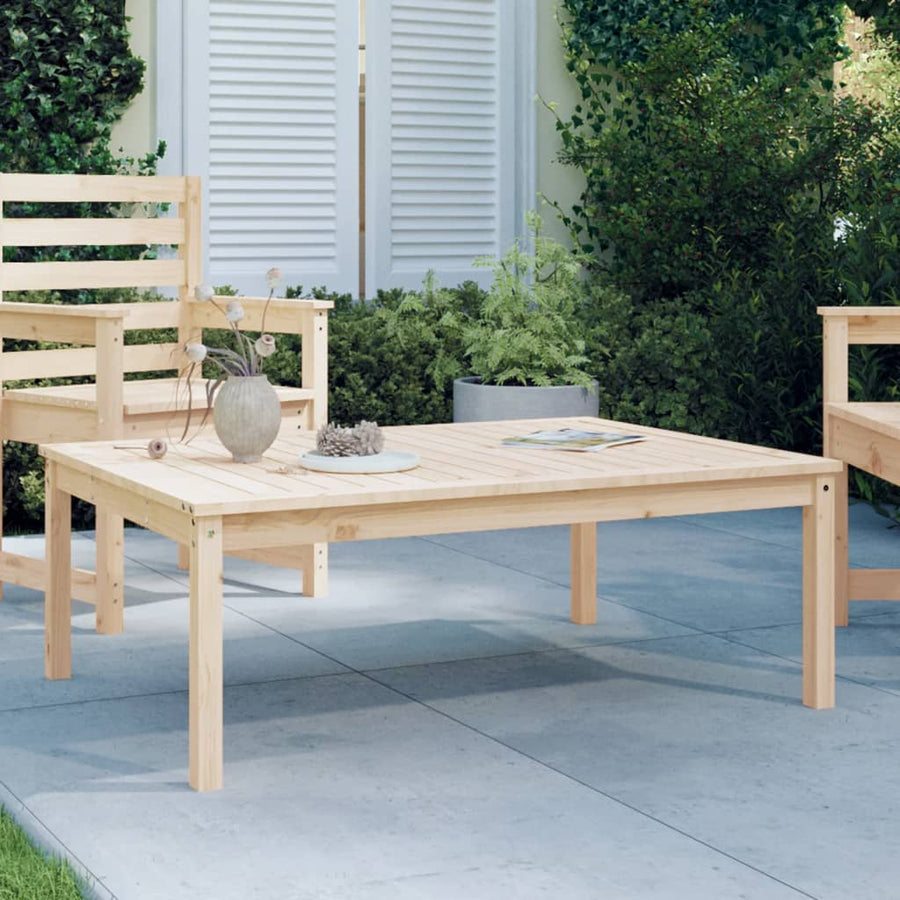 Tuintafel 2X82,5X45 Cm Massief Grenenhout 121 x 82.5 x 45 cm Natuurlijk grenenhout