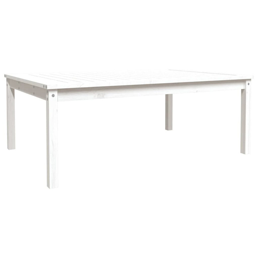 Tuintafel 121X82,5X45 Cm Massief Grenenhout Wit