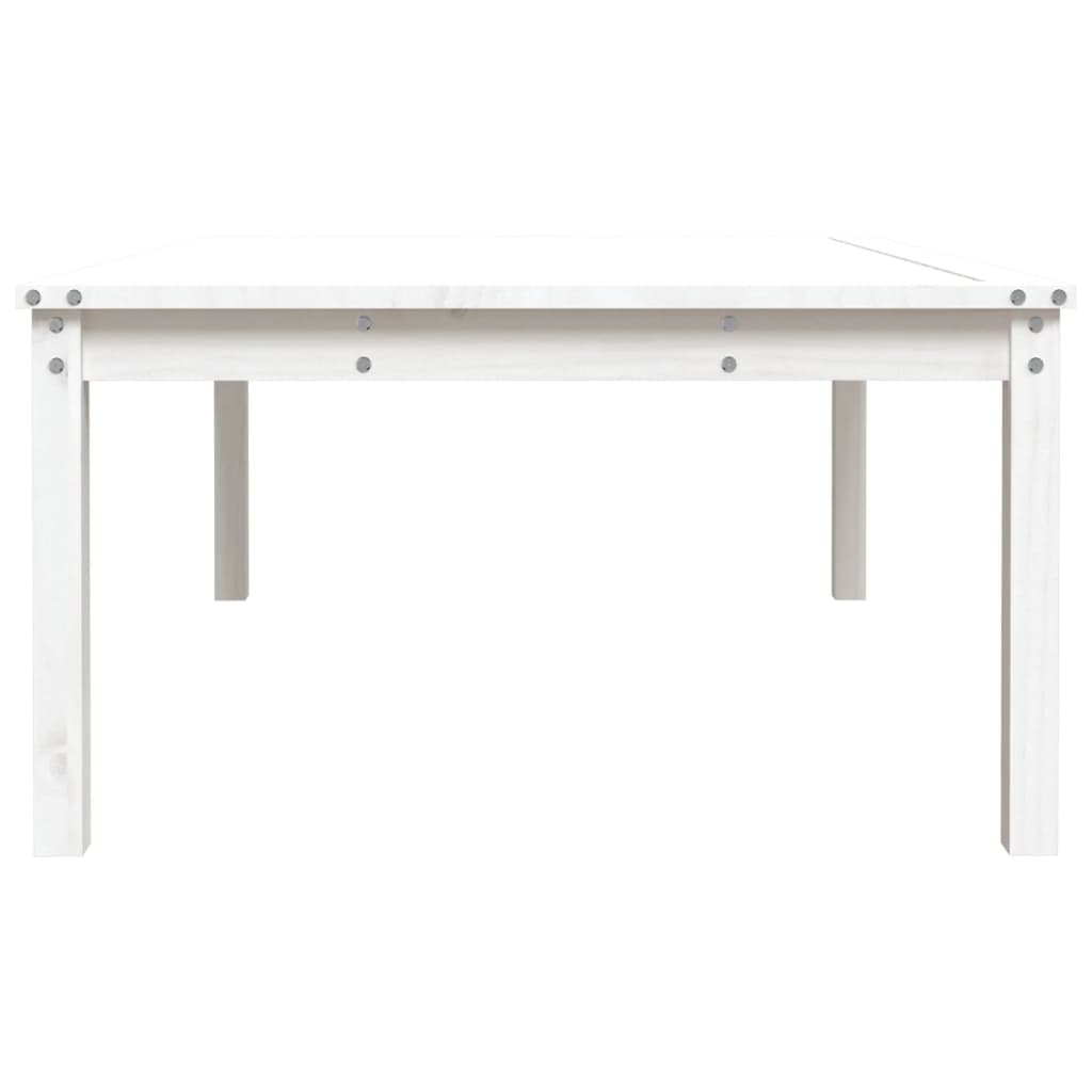 Tuintafel 121X82,5X45 Cm Massief Grenenhout Wit