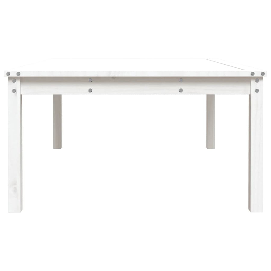 Tuintafel 121X82,5X45 Cm Massief Grenenhout Wit
