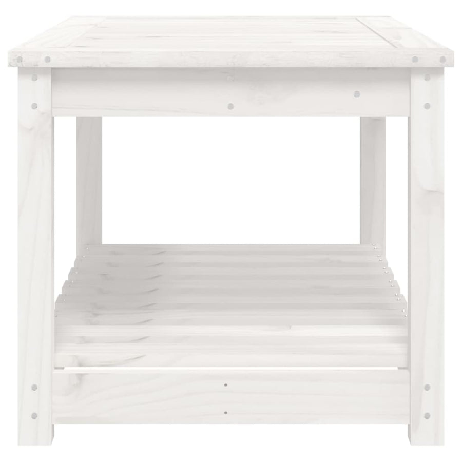 Tuintafel 82,5X50,5X45 Cm Massief Grenenhout Wit