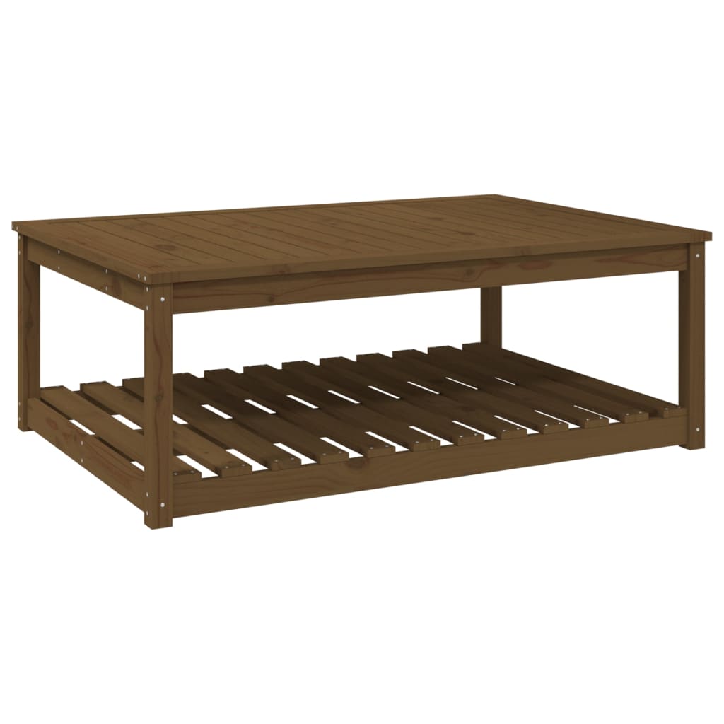 Tuintafel 2X82,5X45 Cm Massief Grenenhout Honingbruin 121 x 82.5 x 45 cm Honingbruin grenenhout