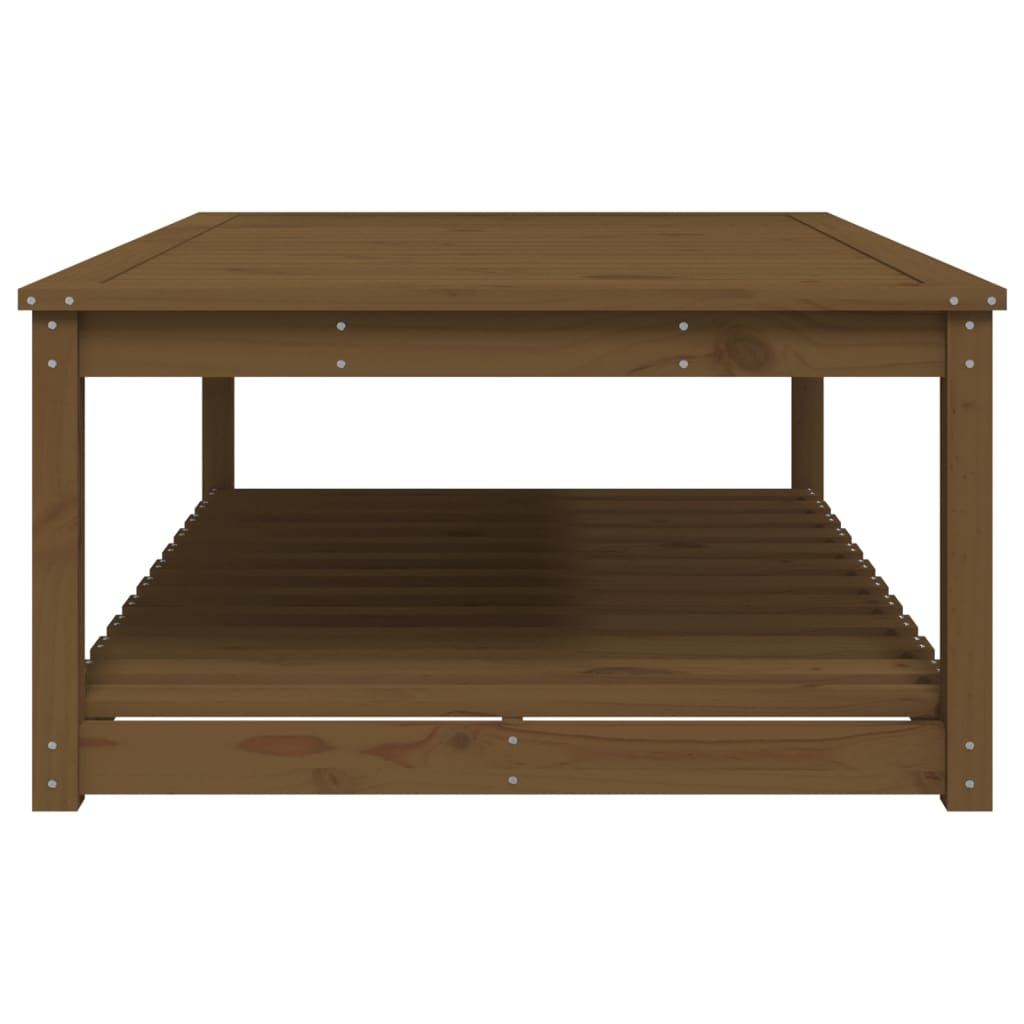 Tuintafel 2X82,5X45 Cm Massief Grenenhout Honingbruin 121 x 82.5 x 45 cm Honingbruin grenenhout