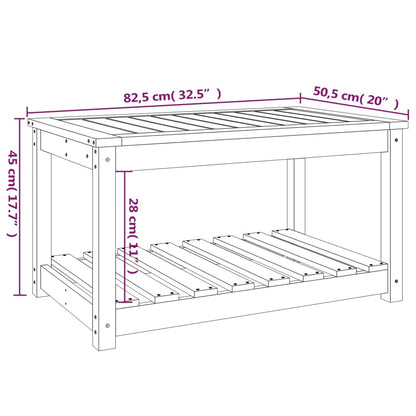 Tuintafel 82,5X50,5X45 Cm Massief Douglashout 82.5 x 50.5 x 45 cm Natuurlijk douglashout