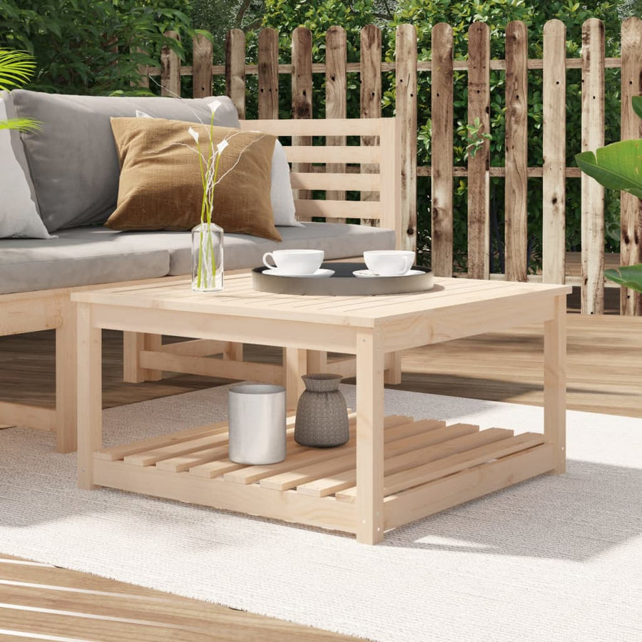 Tuintafel 82,5X82,5X45 Cm Massief Grenenhout