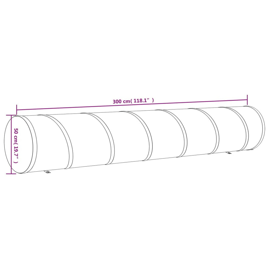 Hondentunnel Polyester Blauw Ø 50 x 300 cm