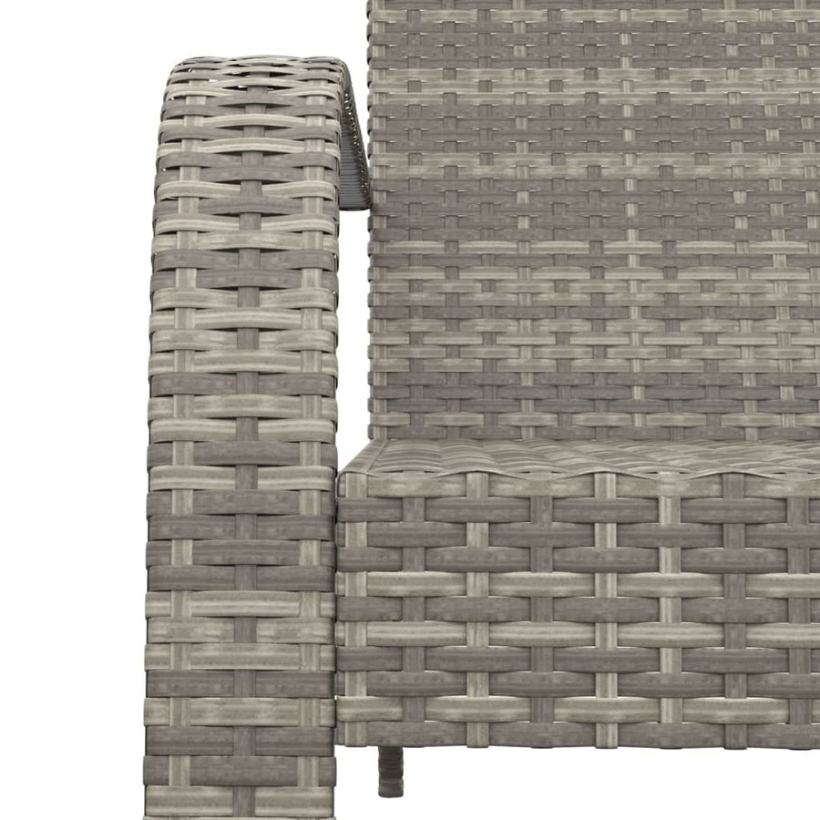 Tuinstoel Adirondack Poly Rattan Grijs