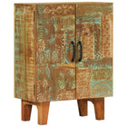 Sideboard hand-carved 55x30x75 cm solid reclaimed wood