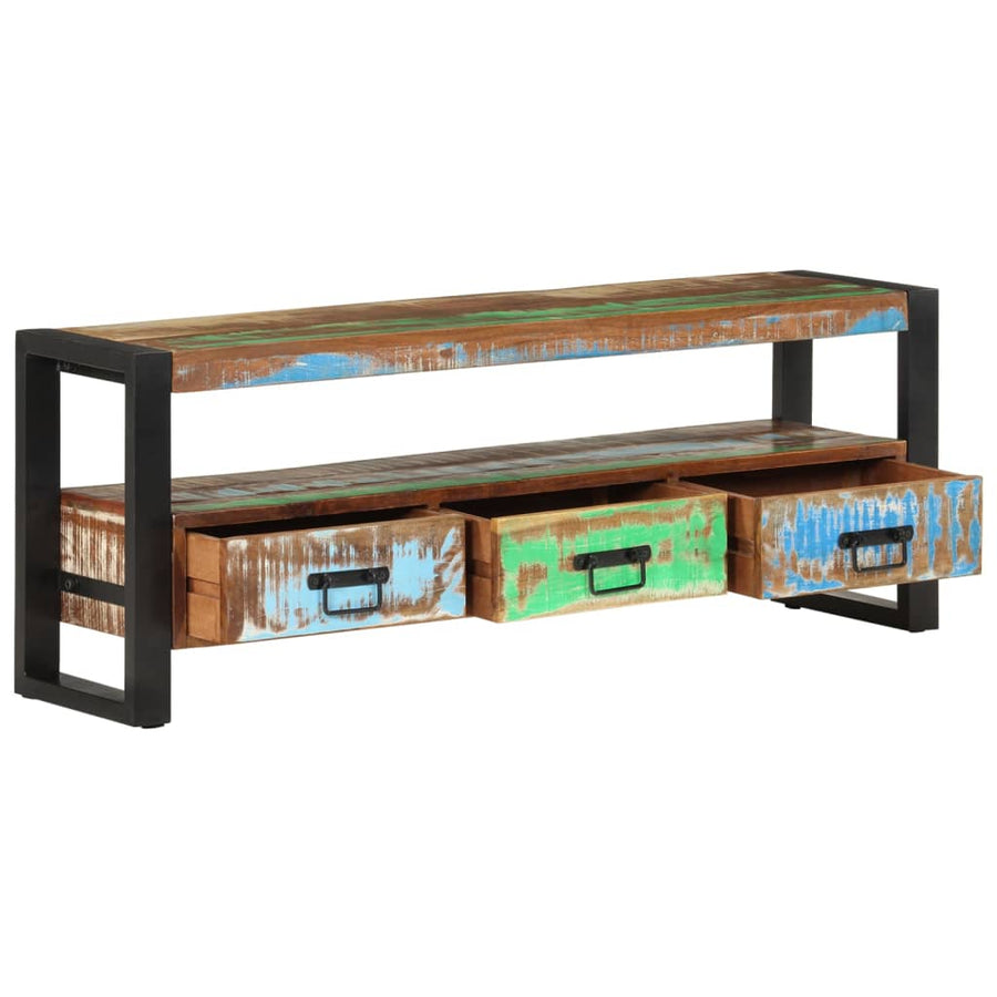 Tv-Meubel 120 x 30 x 45 cm massief gerecycled hout
