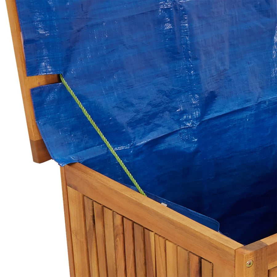 Tuinbox Met Wieltjes Massief Acaciahout 60 x 50 x 58 cm