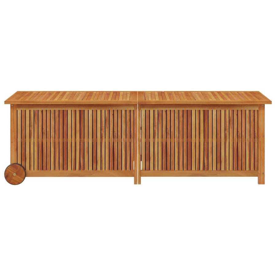 Tuinbox Met Wieltjes Massief Acaciahout 150 x 50 x 58 cm