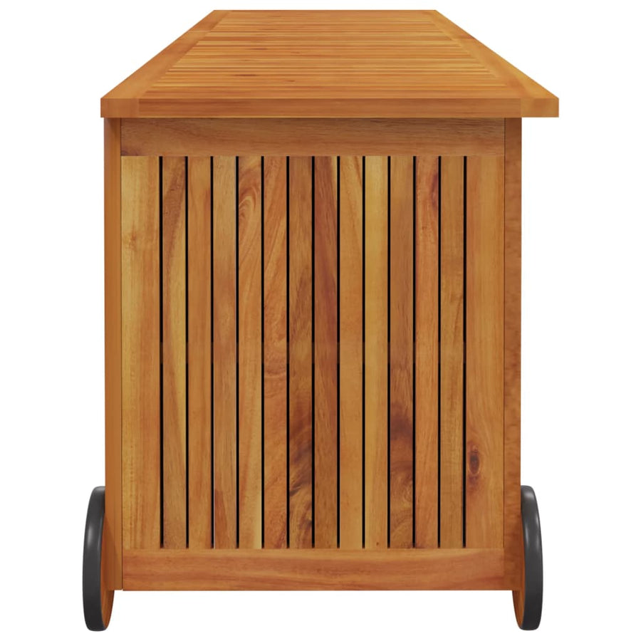 Tuinbox Met Wieltjes Massief Acaciahout 150 x 50 x 58 cm