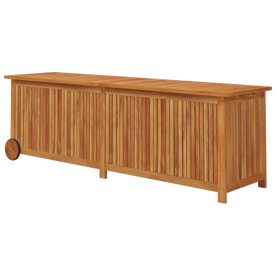 Tuinbox Met Wieltjes Massief Acaciahout 150 x 50 x 58 cm