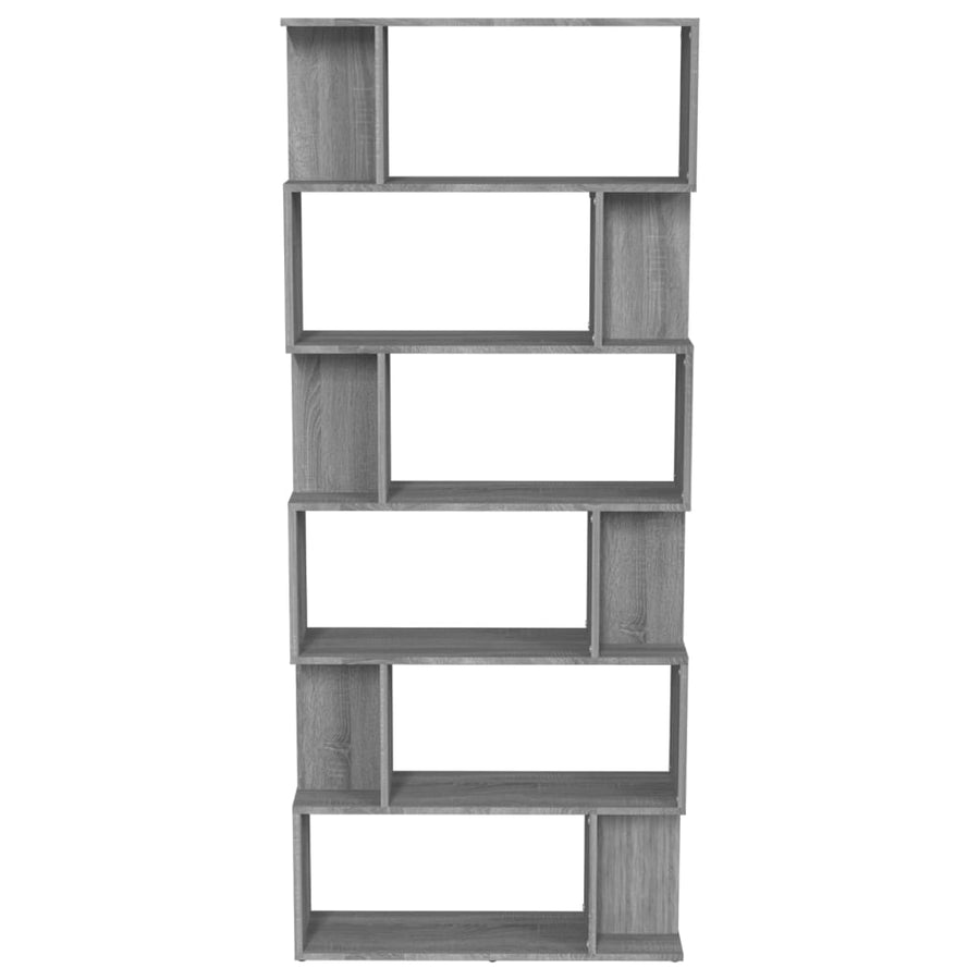 Boekenkast/Kamerscherm 80X24X92 Cm Bewerkt Hout Grijs sonoma