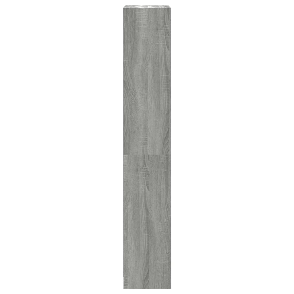 Boekenkast 4 Schappen Bewerkt Hout 40 x 24 x 143 cm Grijs sonoma