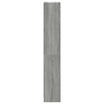 Boekenkast 4 Schappen Bewerkt Hout 40 x 24 x 143 cm Grijs sonoma
