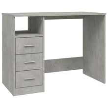Bureau Met Lades 102X50X76 Cm Bewerkt Hout Betongrijs