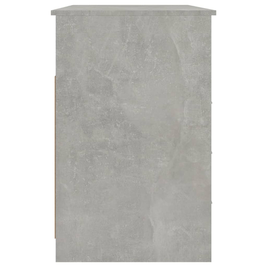 Bureau Met Lades 102X50X76 Cm Bewerkt Hout Betongrijs