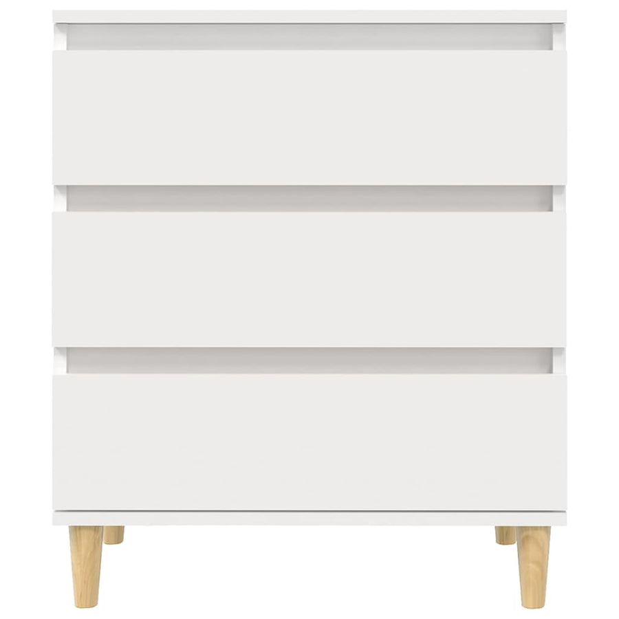 Dressoir 60X35X70 Cm Bewerkt Hout Wit